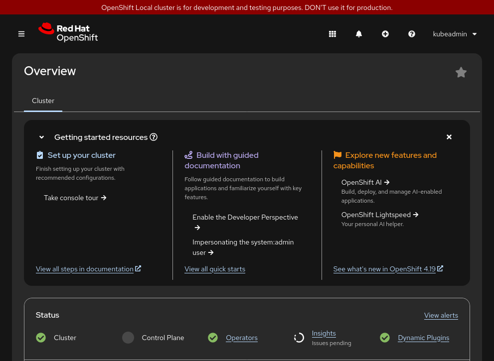 Install OpenShift Local on your own computer