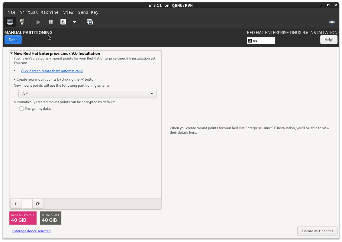 Create partitions manually for 